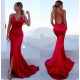 Mermaid V-Neck Long Red Prom Dress Formal Evening Dresses 601416 Mermaid V-Neck Long Red Prom Dress Formal Evening Dresses 601416