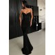 Mermaid Spaghetti Straps Sparkling Long Prom Dress Formal Evening Dresses 601429
