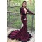 Mermaid Long Sleeves Lace Appliques Long Prom Dress Formal Evening Dresses 601464