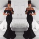 Mermaid Long Black Off-the-Shoulder Lace Prom Dress Formal Evening Dresses 601465 Mermaid Long Black Off-the-Shoulder Lace Prom Dress Formal Evening Dresses 601465