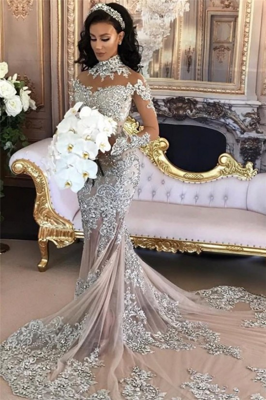 Mermaid Lace Long Sleeves Prom Dress Formal Evening Dresses 601467 Mermaid Lace Long Sleeves Prom Dress Formal Evening Dresses 601467