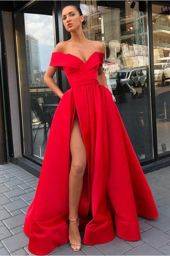 A-Line Off-the-Shoulder Long Prom Dress Formal Evening Dresses 601485 A-Line Off-the-Shoulder Long Prom Dress Formal Evening Dresses 601485