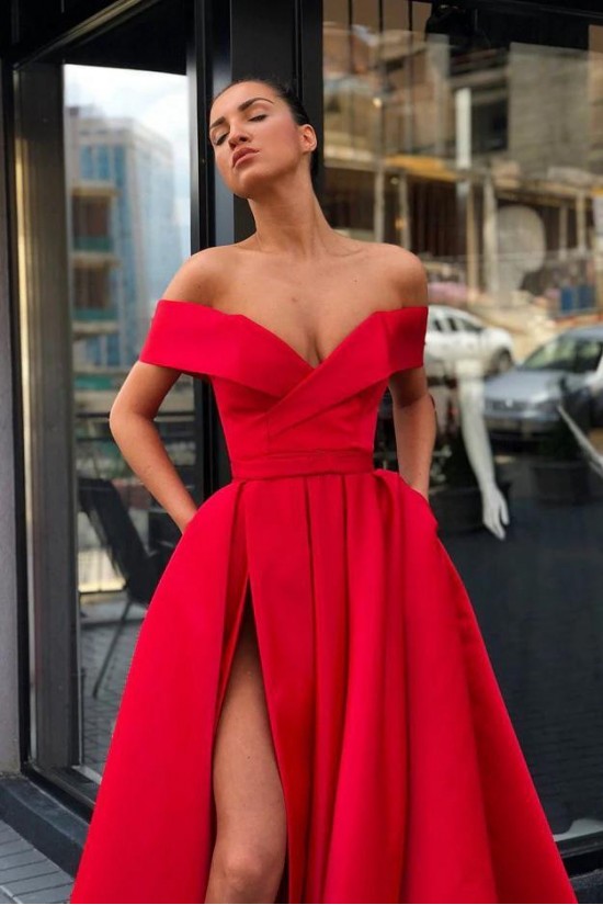 A-Line Off-the-Shoulder Long Prom Dress Formal Evening Dresses 601485 A-Line Off-the-Shoulder Long Prom Dress Formal Evening Dresses 601485