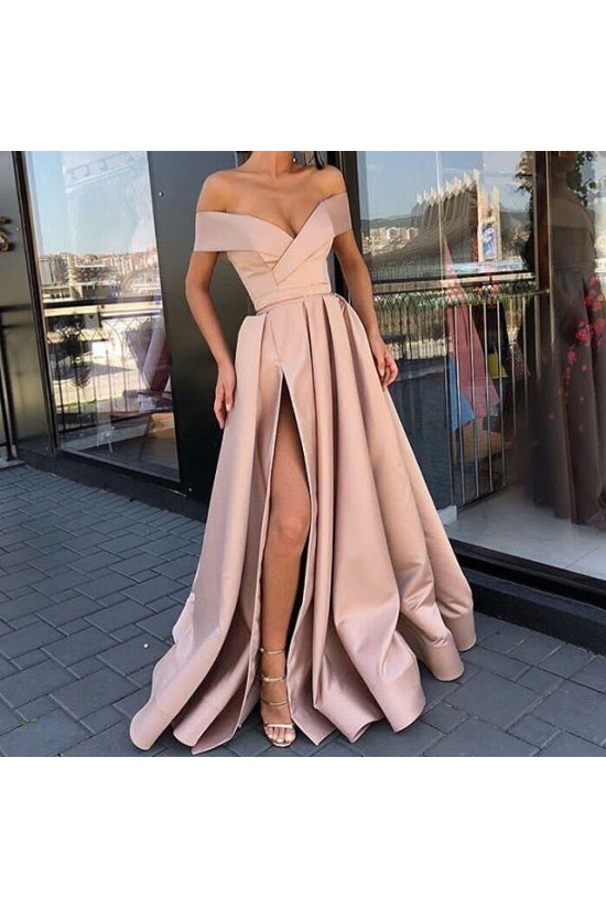 A-Line Off-the-Shoulder Long Prom Dress Formal Evening Dresses 601485 A-Line Off-the-Shoulder Long Prom Dress Formal Evening Dresses 601485