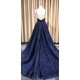 A-Line Sparkling V-Neck Long Prom Dress Formal Evening Dresses 601494