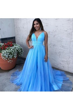 Elegant A-Line Long Prom Dress Formal Evening Dresses 601503