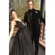 A-Line Long Black Tulle Prom Dress Formal Evening Dresses 601514