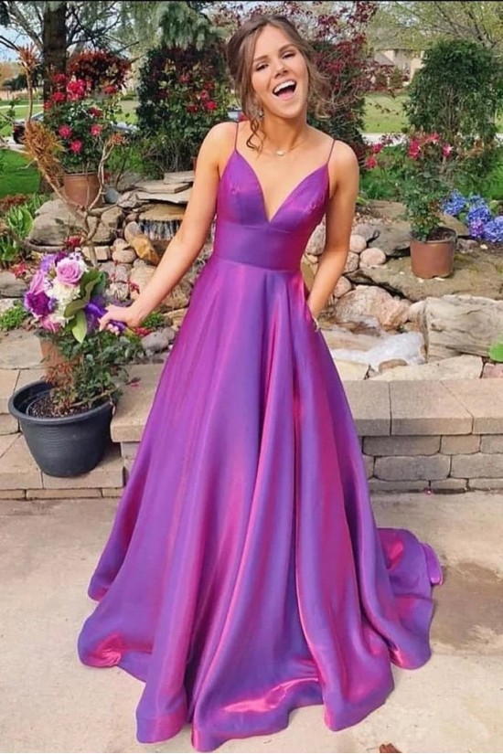 A-Line V-Neck Long Prom Dress Formal Evening Dresses 601516 A-Line V-Neck Long Prom Dress Formal Evening Dresses 601516