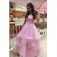 Long Pink Ball Gown Prom Dress Formal Evening Dresses 601519 Long Pink Ball Gown Prom Dress Formal Evening Dresses 601519