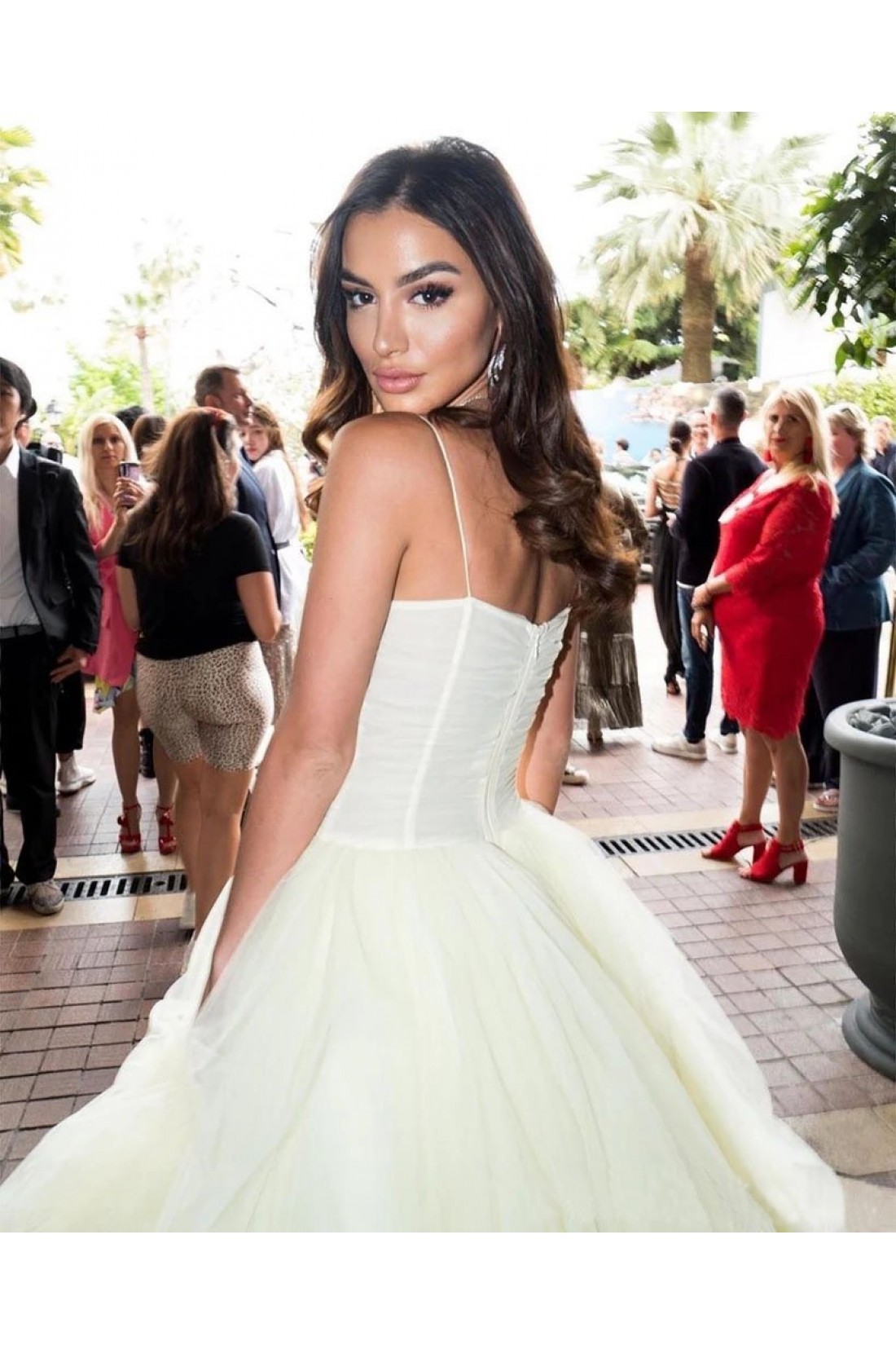 Stunning evening dresses long tulle elegant prom gown for women Y5052 main image 1