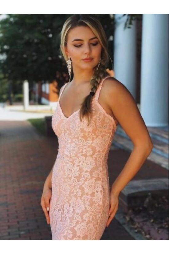 Mermaid Lace V-Neck Long Prom Dress Formal Evening Dresses 601549 Mermaid Lace V-Neck Long Prom Dress Formal Evening Dresses 601549