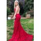 Mermaid Backless Lace V-Neck Long Prom Dress Formal Evening Dresses 601559 Mermaid Backless Lace V-Neck Long Prom Dress Formal Evening Dresses 601559