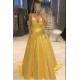 A-Line V-Neck Beaded Long Prom Dress Formal Evening Dresses 601562 A-Line V-Neck Beaded Long Prom Dress Formal Evening Dresses 601562
