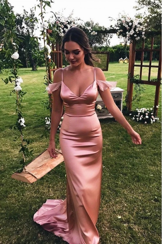 Sheath V-Neck Long Prom Dress Formal Evening Dresses 601596