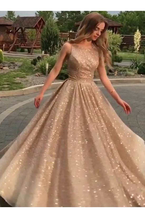 A-Line Sparkle Long Prom Dress Formal Evening Dresses 601600 A-Line Sparkle Long Prom Dress Formal Evening Dresses 601600