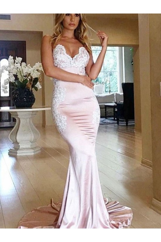 Mermaid Lace V-Neck Long Prom Dress Formal Evening Dresses 601615 Mermaid Lace V-Neck Long Prom Dress Formal Evening Dresses 601615