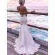 Mermaid Lace V-Neck Long Prom Dress Formal Evening Dresses 601616