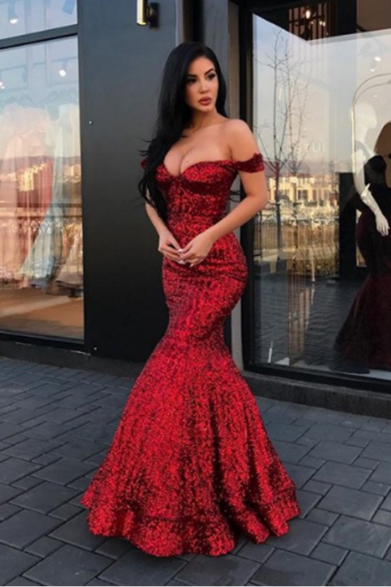 Mermaid Off-the-Shoulder Long Prom Dress Formal Evening Dresses 601644 Mermaid Off-the-Shoulder Long Prom Dress Formal Evening Dresses 601644