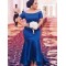 Mermaid Off-the-Shoulder Long Prom Dress Formal Evening Dresses 601645