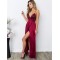 Simple V-Neck Long Prom Dress Formal Evening Dresses 601665