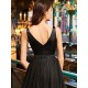 High Low Beaded V-Neck Black Prom Dress Formal Evening Dresses 601680 High Low Beaded V-Neck Black Prom Dress Formal Evening Dresses 601680