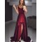 High Low V-Neck Prom Dress Formal Evening Dresses 601681