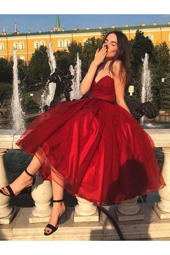 A-Line Sweetheart Red Prom Dress Formal Evening Dresses 601705