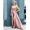 A-Line One-Shoulder Long Prom Dress Formal Evening Dresses 601715