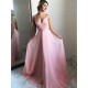 A-Line V-Neck Long Prom Dress Formal Evening Dresses 601727
