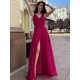 A-Line V-Neck Long Prom Dress Formal Evening Dresses 601728