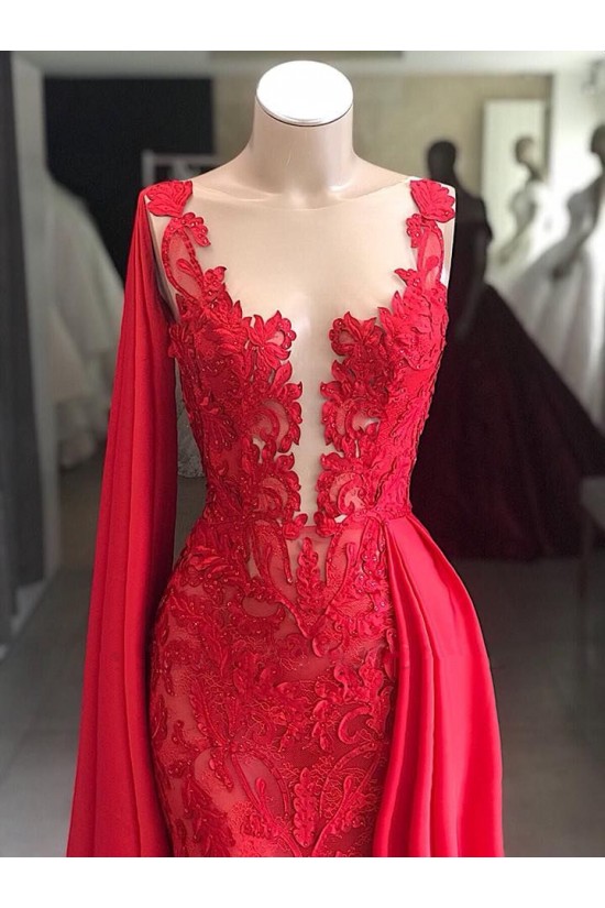 Mermaid Lace V-Neck Long Prom Dress Formal Evening Dresses 601774 Mermaid Lace V-Neck Long Prom Dress Formal Evening Dresses 601774