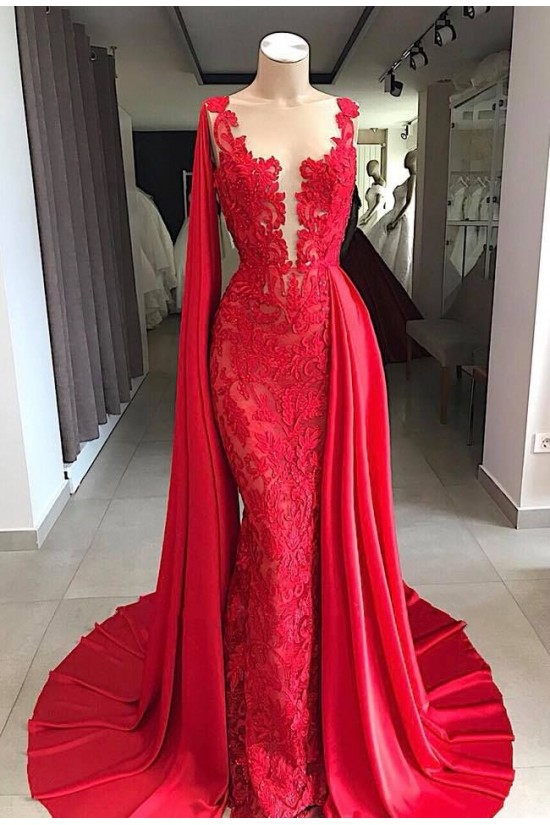 Mermaid Lace V-Neck Long Prom Dress Formal Evening Dresses 601774 Mermaid Lace V-Neck Long Prom Dress Formal Evening Dresses 601774