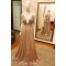 A-Line Sequins V-Neck Long Prom Dress Formal Evening Dresses 601780