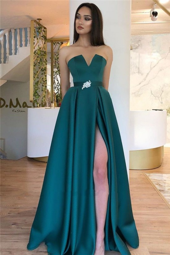 A-Line Beaded Long Prom Dress Formal Evening Dresses 601784 A-Line Beaded Long Prom Dress Formal Evening Dresses 601784