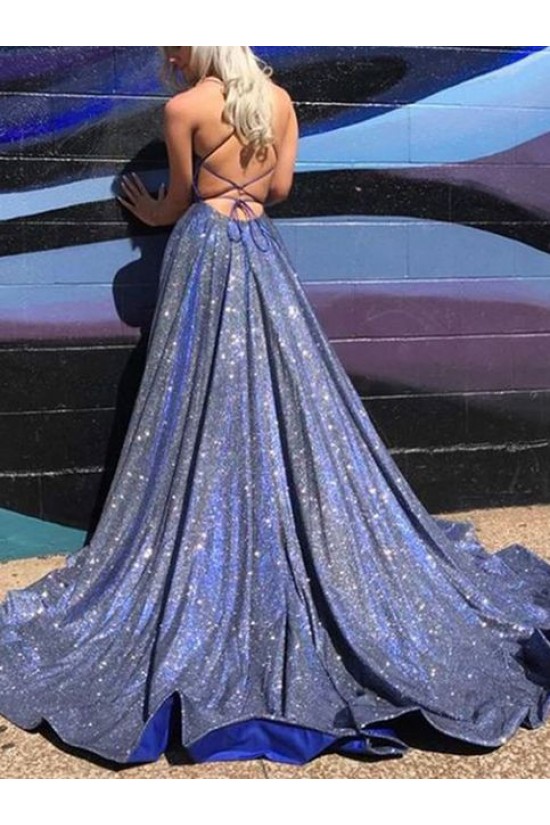 A-Line Sparkle Long Prom Dress Formal Evening Dresses 601801 A-Line Sparkle Long Prom Dress Formal Evening Dresses 601801