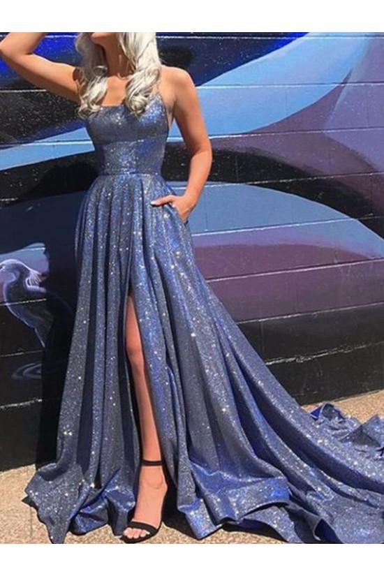 A-Line Sparkle Long Prom Dress Formal Evening Dresses 601801 A-Line Sparkle Long Prom Dress Formal Evening Dresses 601801