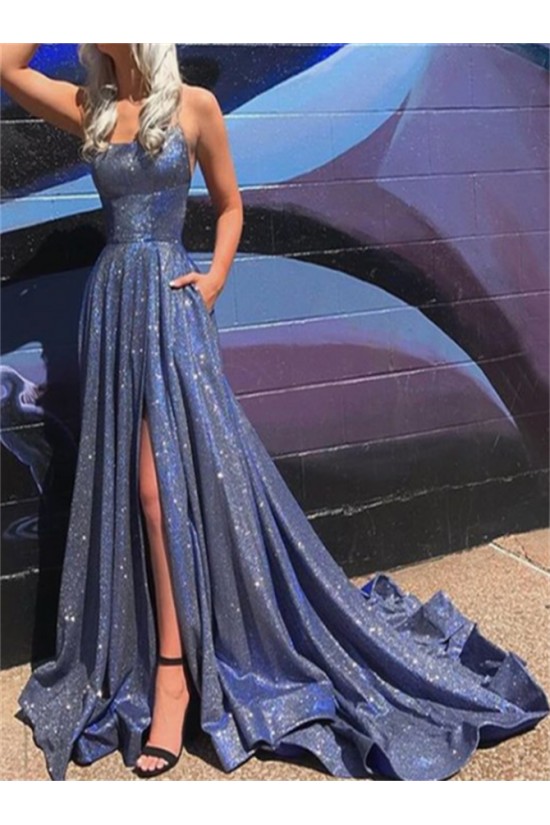 A-Line Sparkle Long Prom Dress Formal Evening Dresses 601801 A-Line Sparkle Long Prom Dress Formal Evening Dresses 601801