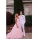 A-Line Long Pink Prom Dress Formal Evening Dresses 601812