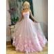 A-Line Long Pink Prom Dress Formal Evening Dresses 601812
