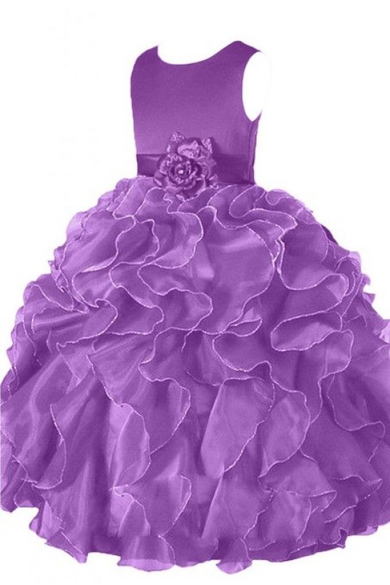 Ball Gown Purple Flower Girl Dresses F010002 Ball Gown Purple Flower Girl Dresses F010002