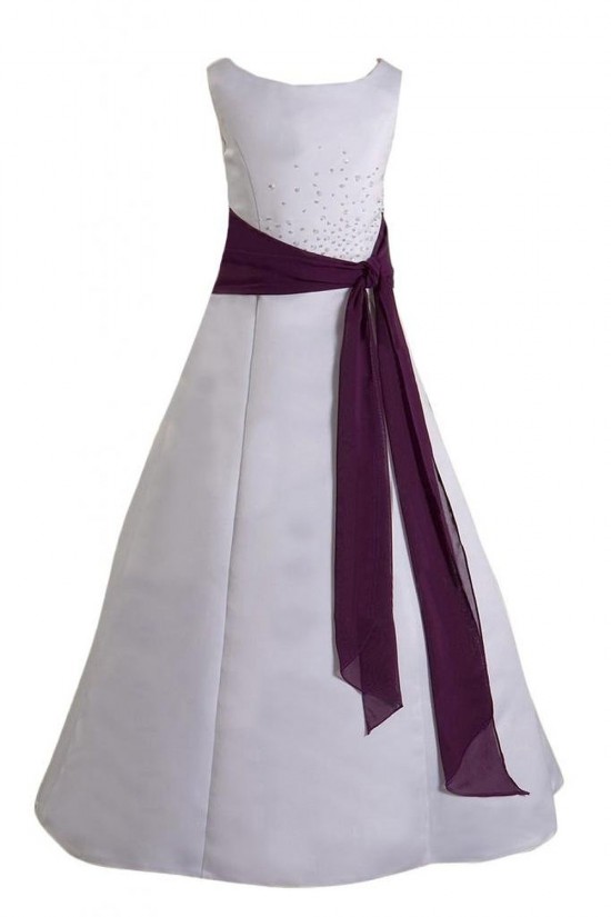 A-Line Beaded Flower Girl Dresses F010008 A-Line Beaded Flower Girl Dresses F010008