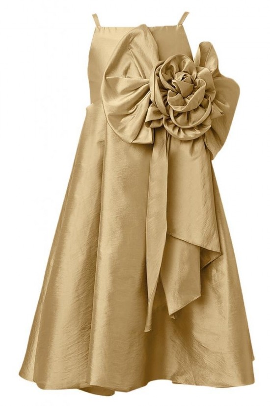 A-Line Spaghetti Strap Flower Girl Dresses F010010