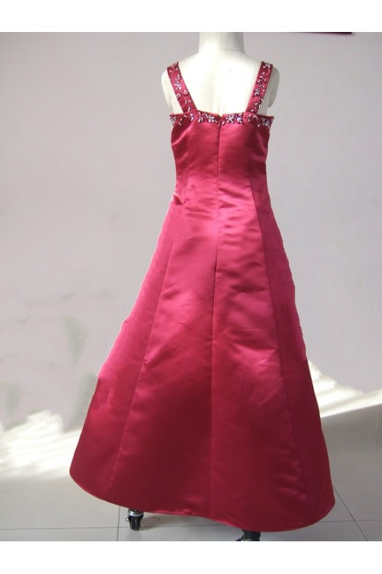 A-Line Beaded Straps Flower Girl Dresses F010014 A-Line Beaded Straps Flower Girl Dresses F010014