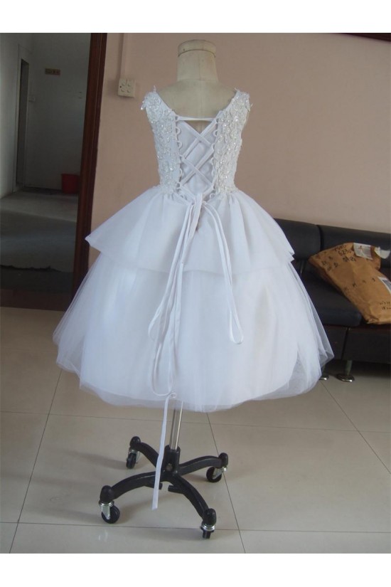 Ball Gown Beaded Applique Flower Girl Dresses F010016 Ball Gown Beaded Applique Flower Girl Dresses F010016