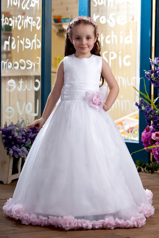 Ball Gown Floor-Length Handmade Flowers Flower Girl Dresses 2050003 Ball Gown Floor-Length Handmade Flowers Flower Girl Dresses 2050003