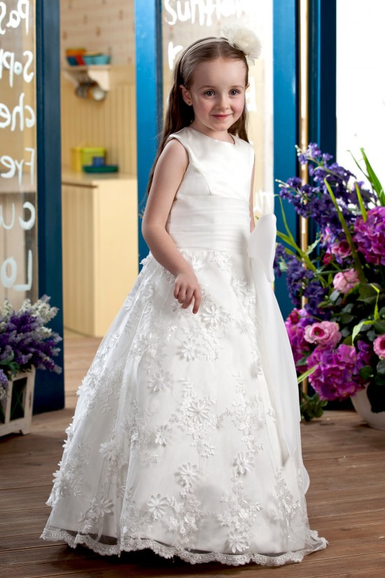 A-Line Floor-Length Lace Flower Girl Dresses 2050005 A-Line Floor-Length Lace Flower Girl Dresses 2050005