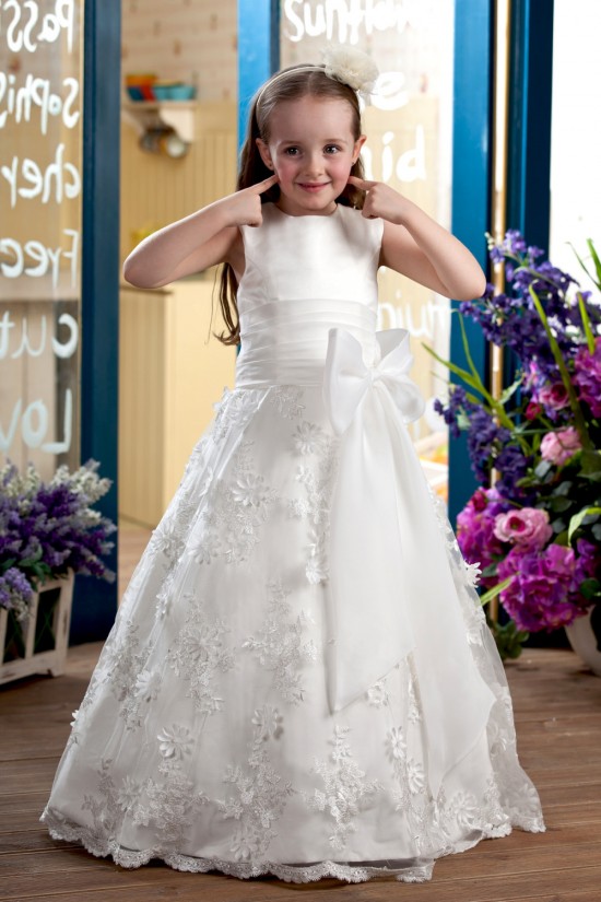 A-Line Floor-Length Lace Flower Girl Dresses 2050005 A-Line Floor-Length Lace Flower Girl Dresses 2050005