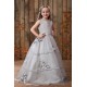 A-Line Beaded Handmade Flowers Flower Girl Dresses 2050017 A-Line Beaded Handmade Flowers Flower Girl Dresses 2050017