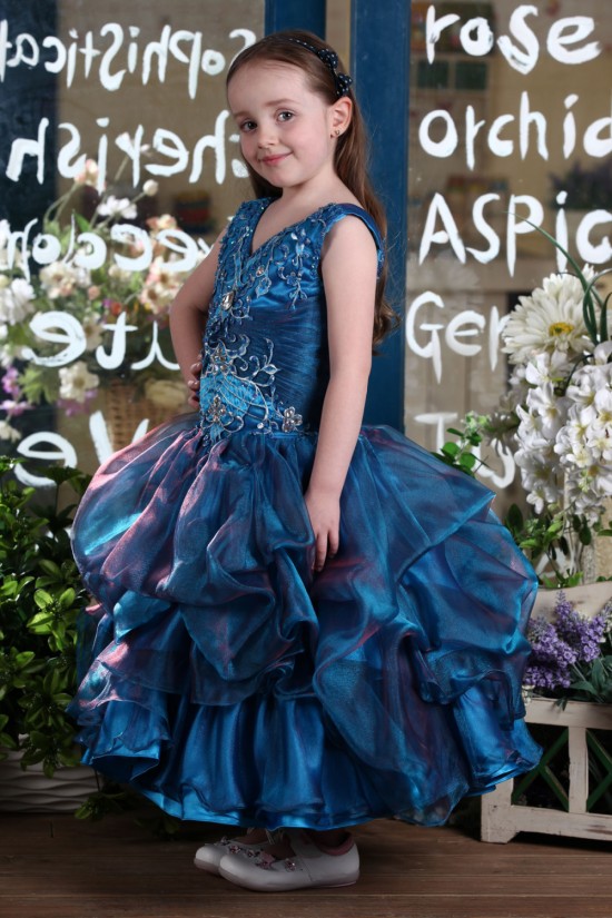 Ball Gown V-Neck Flower Girl Dresses 2050019 Ball Gown V-Neck Flower Girl Dresses 2050019
