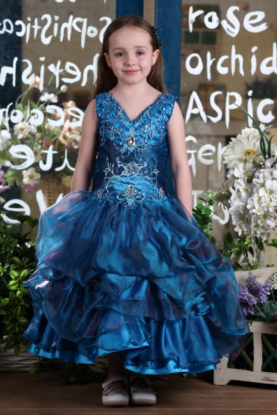 Ball Gown V-Neck Flower Girl Dresses 2050019 Ball Gown V-Neck Flower Girl Dresses 2050019